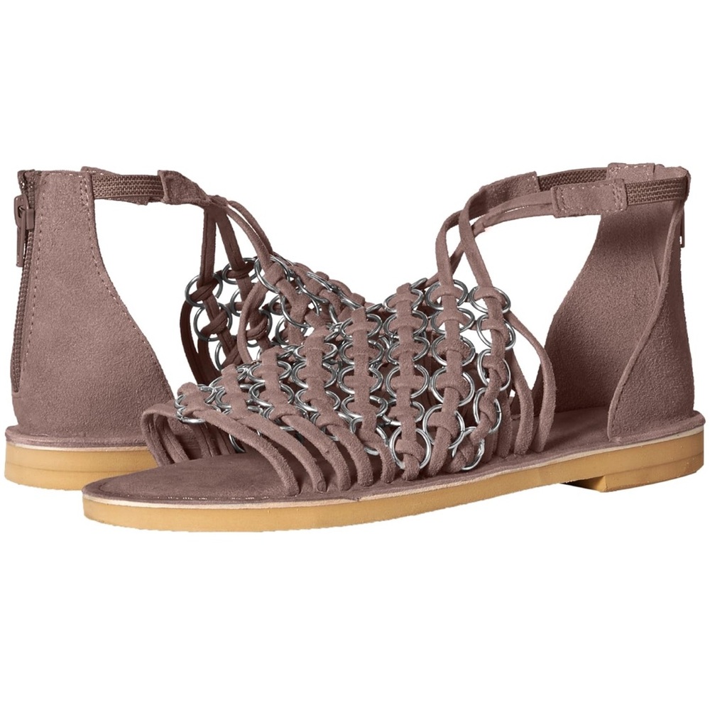 Musse & Cloud beige suede sandals